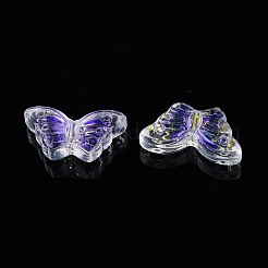 Galvanoplastie perles de verre transparentes&nbsp;EGLA-L027-E-A01