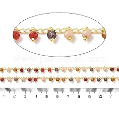 Gliederkette aus Messing und Glas&nbsp;CHC-A009-05G-06