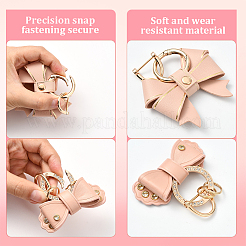 2 stücke 2 arten pu leder bowknot anhänger dekoration&nbsp;HJEW-SP0001-23A