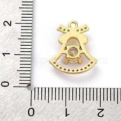 Crémaillère en laiton avec pendentifs en zircone cubique&nbsp;KK-Q010-05G