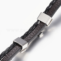 Bracelets en cuir tressé&nbsp;X-BJEW-E324-A05