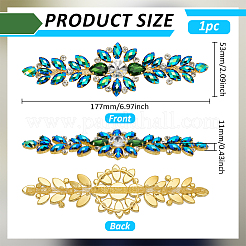 1 Stück Blumen-Zubehör aus Legierung mit Strass-Ornament&nbsp;DIY-FG0008-03B
