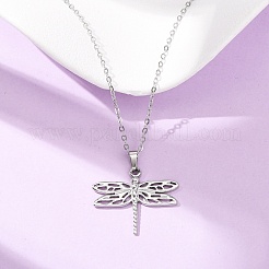 Collane con ciondolo a catena in acciaio inossidabile 304 per uomo e donna&nbsp;NJEW-K308-03B-P