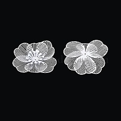 Capuchons de perles en fer peints au pistolet&nbsp;IFIN-N013-05D