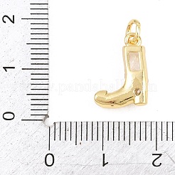Messing micro pave klare zirkonia anhänger&nbsp;KK-H273-10G