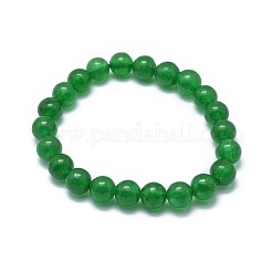 Stretch-Armbänder aus natürlicher malaysischer Jade (gefärbt).&nbsp;BJEW-K212-C-013