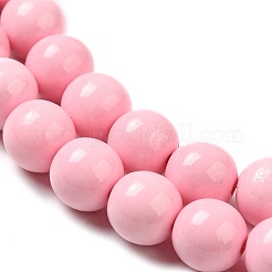 Synthetik Meer weißer Jade Perlen Stränge&nbsp;G-S254-8mm-B01
