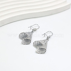 Pendientes colgantes de aro geométricos de latón para mujer&nbsp;JR6007
