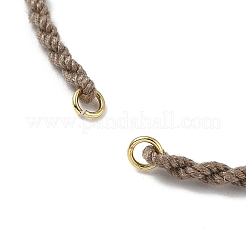 Geflochtene Baumwollgarn / Baumwollschnur Armband machen&nbsp;MAK-L043-02G