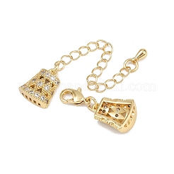 Messing-Mikropavé-Zirkonia-Enden mit Kette&nbsp;KK-C136-02G