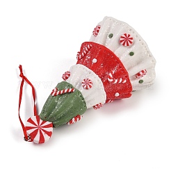 Weihnachtsbaum-Anhänger aus PVC&nbsp;HJEW-S003-01A