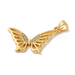 Pendentifs avec zircon cubiques à micro-pavés en laiton&nbsp;KK-C072-38G