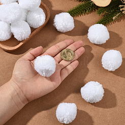 24 boule de pompon en laine douce&nbsp;DIY-SC0031-31C-03