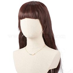 Perla naturale e stella di conchiglia con collane pendenti con perline malocchio&nbsp;NJEW-JN03898-02