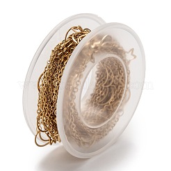 Ionenplattierung (IP) 304 Edelstahl Mond & Stern Link Kabelketten&nbsp;STAS-P254-13G