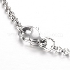 Lune & bracelets de breloque de pierres précieuses en inox étoiles&nbsp;BJEW-JB01935-03