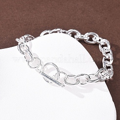 Braccialetti con catene in acciaio inossidabile 304 per donna e uomo&nbsp;BJEW-P376-02S