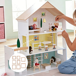 9 Stück 9 verschiedene Holz-Fotorahmen&nbsp;DOLL-FG0001-09