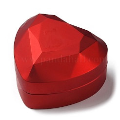 Herzförmige Ringaufbewahrungsboxen aus Kunststoff&nbsp;LS-CON-C020-01A