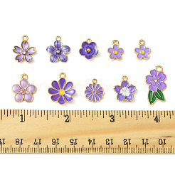 Colgantes de esmalte de aleación 50pcs 10 estilos&nbsp;FIND-FS0003-17