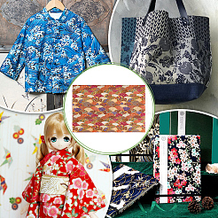Baumwollstoff im japanischen Stil&nbsp;DIY-WH0504-889E