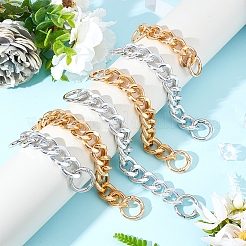 6 prolunga per borsa a catena in alluminio con 6 stili&nbsp;DIY-WR0001-67