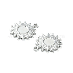 Montures de cabochons pour pendentifs en acier inoxydable 304 anti-ternissement&nbsp;STAS-L269-036P