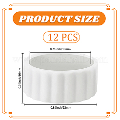 12 pieza de anillos elásticos de silicona&nbsp;AJEW-CP0010-07
