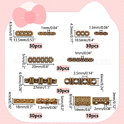 6 Stile Abstandshalter aus Legierung im tibetischen Stil&nbsp;FIND-WR0012-07AB