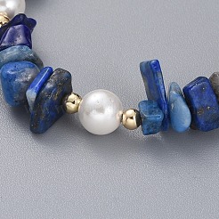 Bracciali con perline di lapislazzuli naturali&nbsp;BJEW-JB04933-04