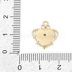 Pendenti in zirconi cubici trasparenti in micro pavè di ottone&nbsp;KK-D225-03G-02