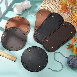 6 stücke 6 arten imitation leder stricken häkeln taschen boden&nbsp;DIY-PH0006-58
