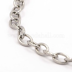Anlaufgeschützte 304 Edelstahl-Kabelketten-Armbänder&nbsp;BJEW-E034-22P
