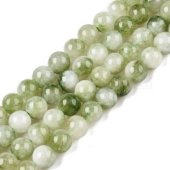 Chapelets de perles en jade blanc naturel teinté&nbsp;X-G-T138-6mm-210-24