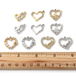 20 pièces 10 styles pendentifs en alliage strass&nbsp;FIND-FS0004-01