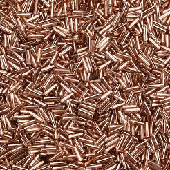 Perles de bugle en verre plaqué&nbsp;SEED-S046-01B-39A