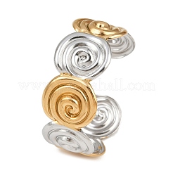 Braccialetti a polsino in acciaio inossidabile 304 per donna&nbsp;BJEW-G757-09GP