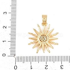Messing micro pave klare zirkonia anhänger&nbsp;KK-D258-08G-04