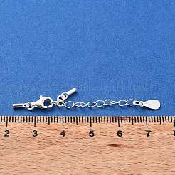 925 rallonge de chaîne gourmette en argent sterling&nbsp;STER-G039-01A-S