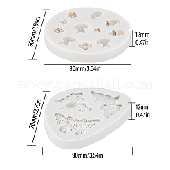 DIY Lebensmittelqualität Silikonformen&nbsp;AJEW-SC0001-20