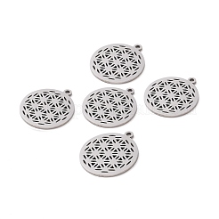 Anlaufgeschützte Anhänger aus 201 Edelstahl mit heiliger Geometrie&nbsp;STAS-S105-JN899-1