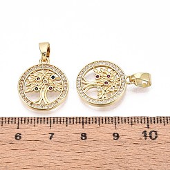 Ottone micro spianare pendenti zirconi&nbsp;KK-T071-93G
