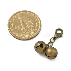 Décorations de pendentif cloche en laiton&nbsp;HJEW-JM02457