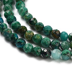 Chapelets de perles en chrysocolle naturelle&nbsp;X-G-P514-A03-02-01