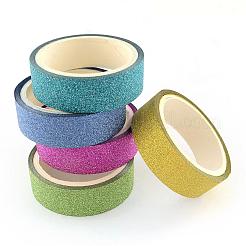 Glitzerpulver DIY Scrapbook dekorative Papierbänder&nbsp;DIY-S028-02