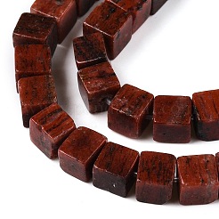 Rosso naturale perline di diaspro fili&nbsp;G-T139-6x6-12A