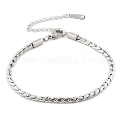 304 Edelstahl-Seilkettenarmbänder für Damen&nbsp;LS-BJEW-Q051-04P