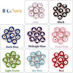 Perline smaltate in lega da 64 pz 8 colori&nbsp;ENAM-NB0001-93