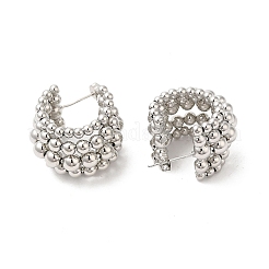 Orecchini tondi in ottone&nbsp;EJEW-D065-01P