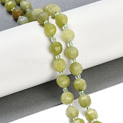 Natürliche chinesische Jade Perlen Stränge&nbsp;G-G182-B39-03